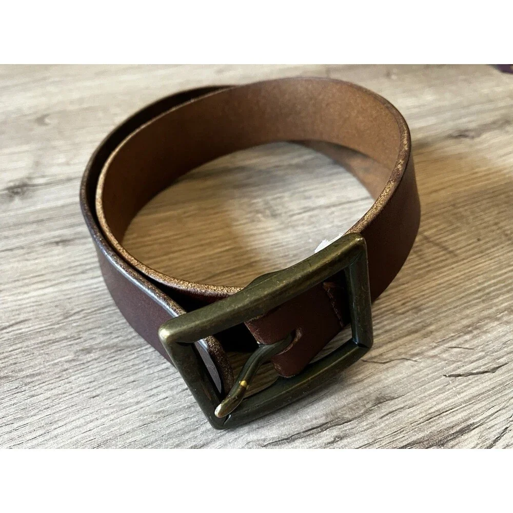 GAP Brown Leather Belt Girls Medium 22-26